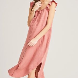 Hatch maternity “Jenna” dress, pink, Hatch size 2